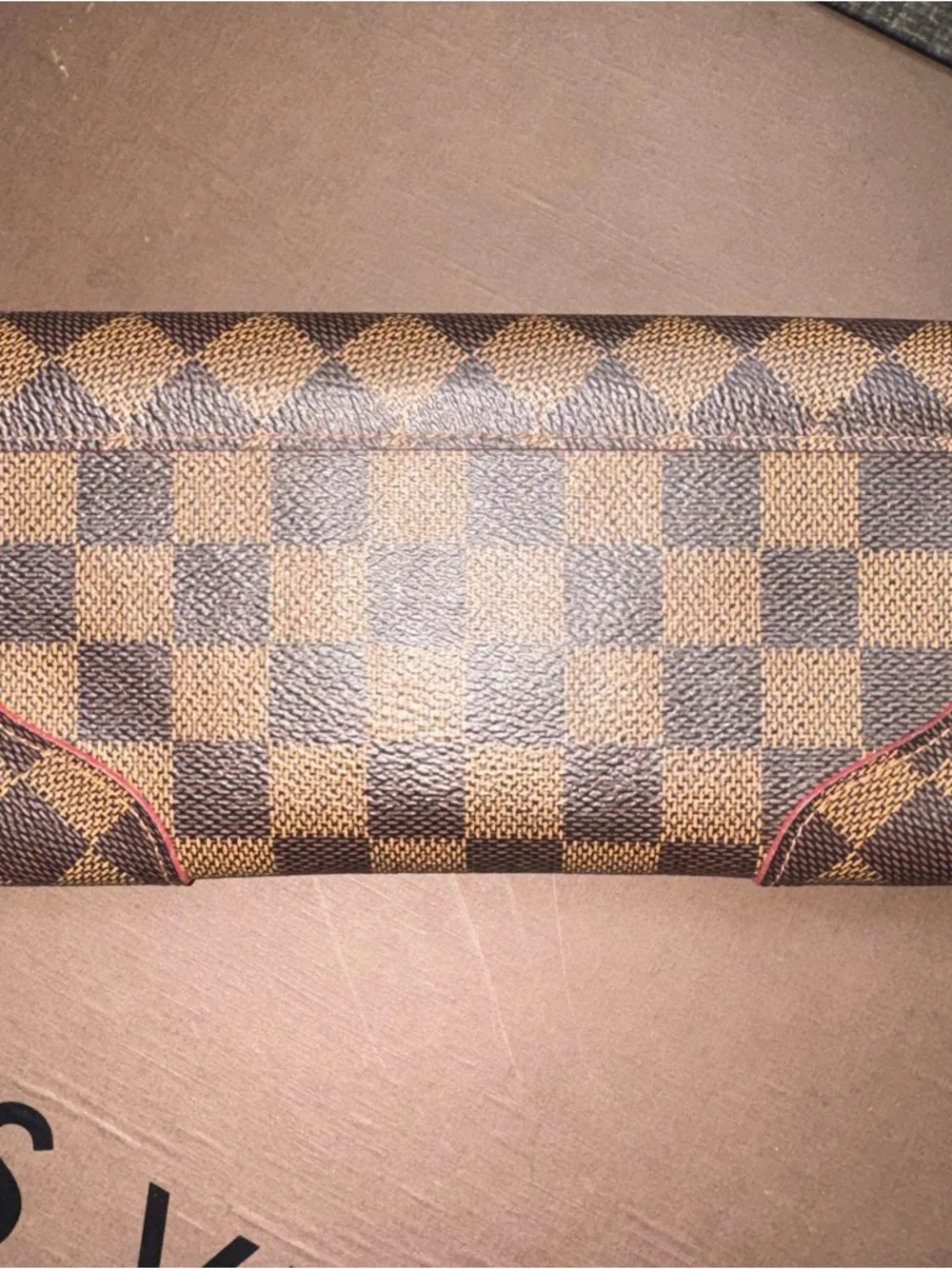 Louis Vuitton Emilie Wallet Damier Ebene Red Interior Long Wallet - Picture 2 of 10